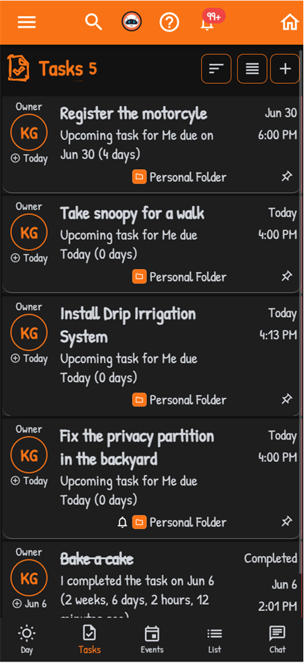 Taskport on phone
